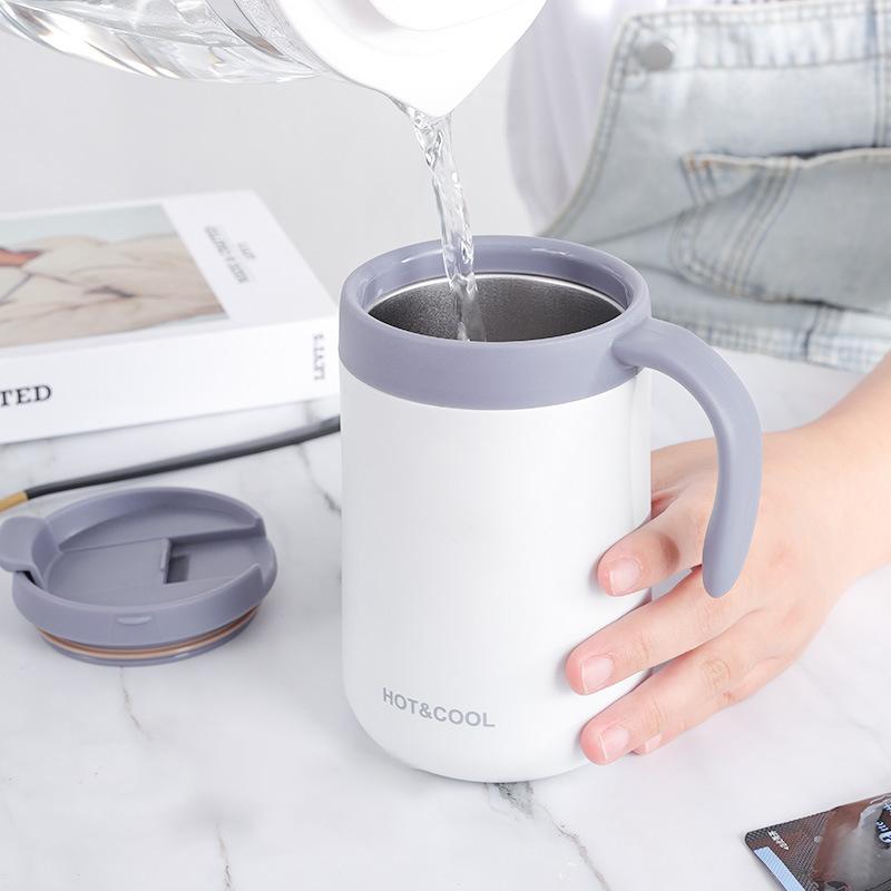 Stainless Steel Coffee Cup 500ML Thermos Mug Leak-Proof Thermos Travel Thermal Vacuum Flask Insulated Cup Water Bottle