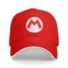 Cartoon Game Marios Letter Printed Baseball Cap Sports Unisex Womens Adjustable  Dad Hat Spring Snapback Hats