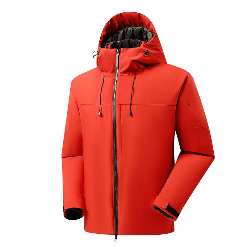 Graphene hooded cotton clothes for men with fleece in winter thickened warm cotton clothes outdoor charge cotton clothes and cotton clothes