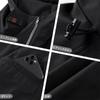 LIEBO Men's Windbreaker Jacket, Coat, Jumper, High-Tech Style, Spring, Autumn, Winter, Blouson, Cold Weather, Windproof, Waterproof, Outerwear, Cyberp