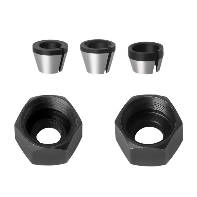 12pcs M17 Collet Set for Routers and Engravers Lightweight Design for Efficient Woodworking Enhances Grip And Stability