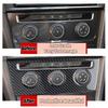 For VW Golf 7 GTI Mk7 14-19 Carbon Fiber Car Center Control Air Conditioning Control Panel Trim Cover Decor Sticker Auto Zubehör