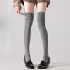 Woolen Knee-high Pile-up Socks Are Thick and Warm, Paired with Skirts. Warm Thigh-high Socks Are Paired with Boots and Long Socks