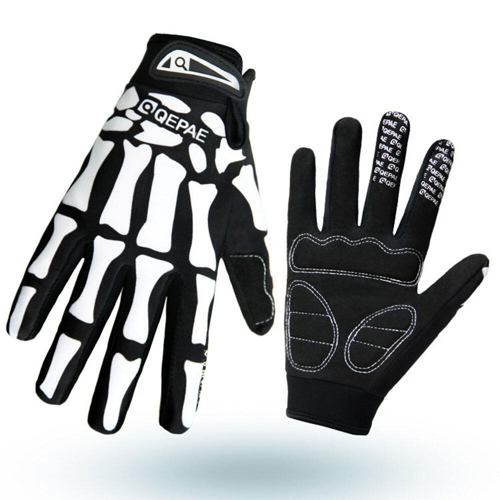 Mănuși de ciclism cu imprimeu en-gros, Mănuși sport pentru bicicletă, cu degete întregi, pentru drumeții, Mănuși de iarnă cu plasă și GEL, pentru femei