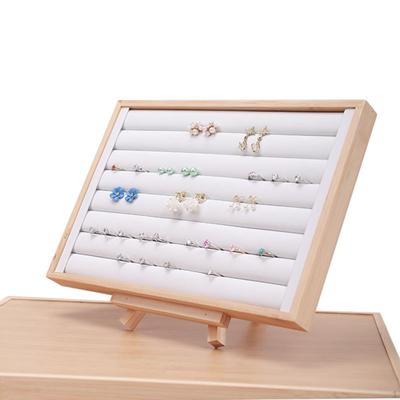 Schmuck Tablett Organizer Ring Ständer Zubehör Flache Ohrring Display Halter Lagerung für