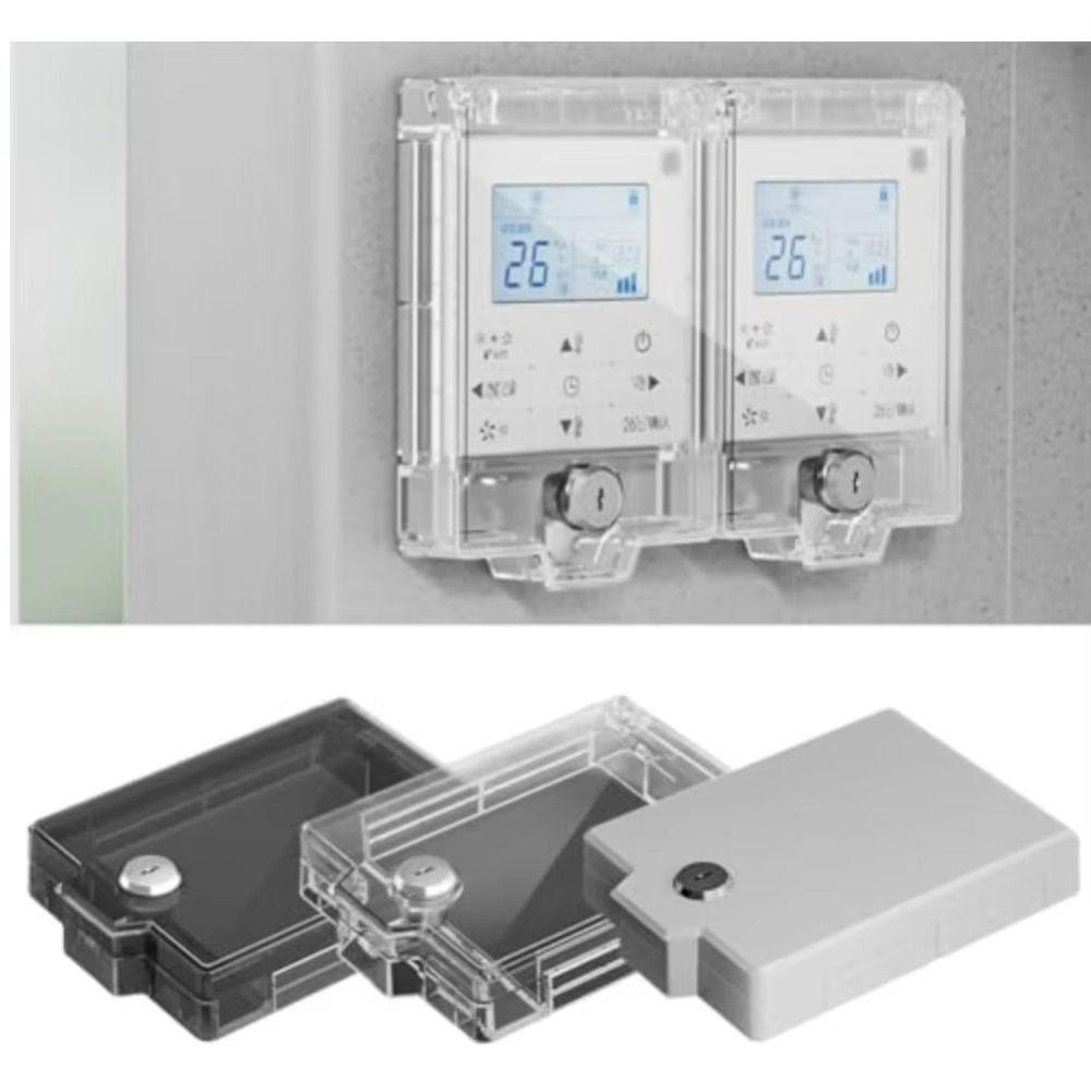 Lockable Child Safety Cover Childproof Light Switch Plate Covers Air Conditioner Panel Cover Home