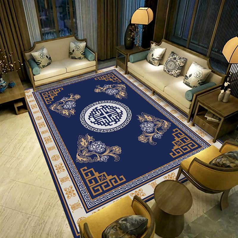 Persian Living Room Carpet  Bedroom Bedside Carpet Retro Ethnic Style Carpet Hotel Home Stay Carpet