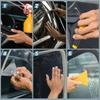 Car Window Sunshade Barrier Film Sun Protective Heat Blocking Transparent Privacy Shield PVC Material Easy Installation