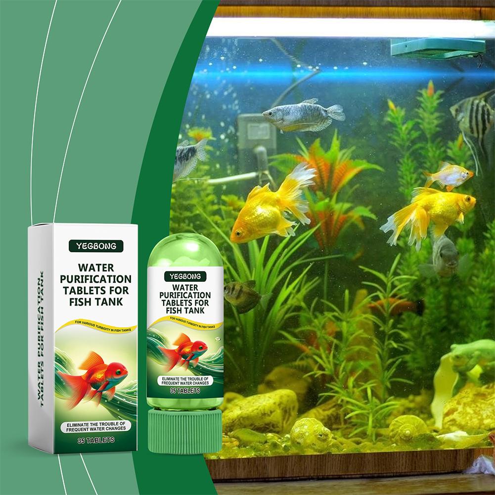 1/2/3 Box Water Purification Tablets Fast Aquarium Water Filter Tablets for Fish Purifying Agent Remover Cleaning Odor Tank 2026