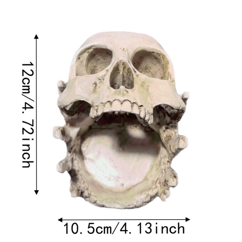 Realistic Gothic Skull Key Holder Multifunctional Halloween Resin Craft Bedroom