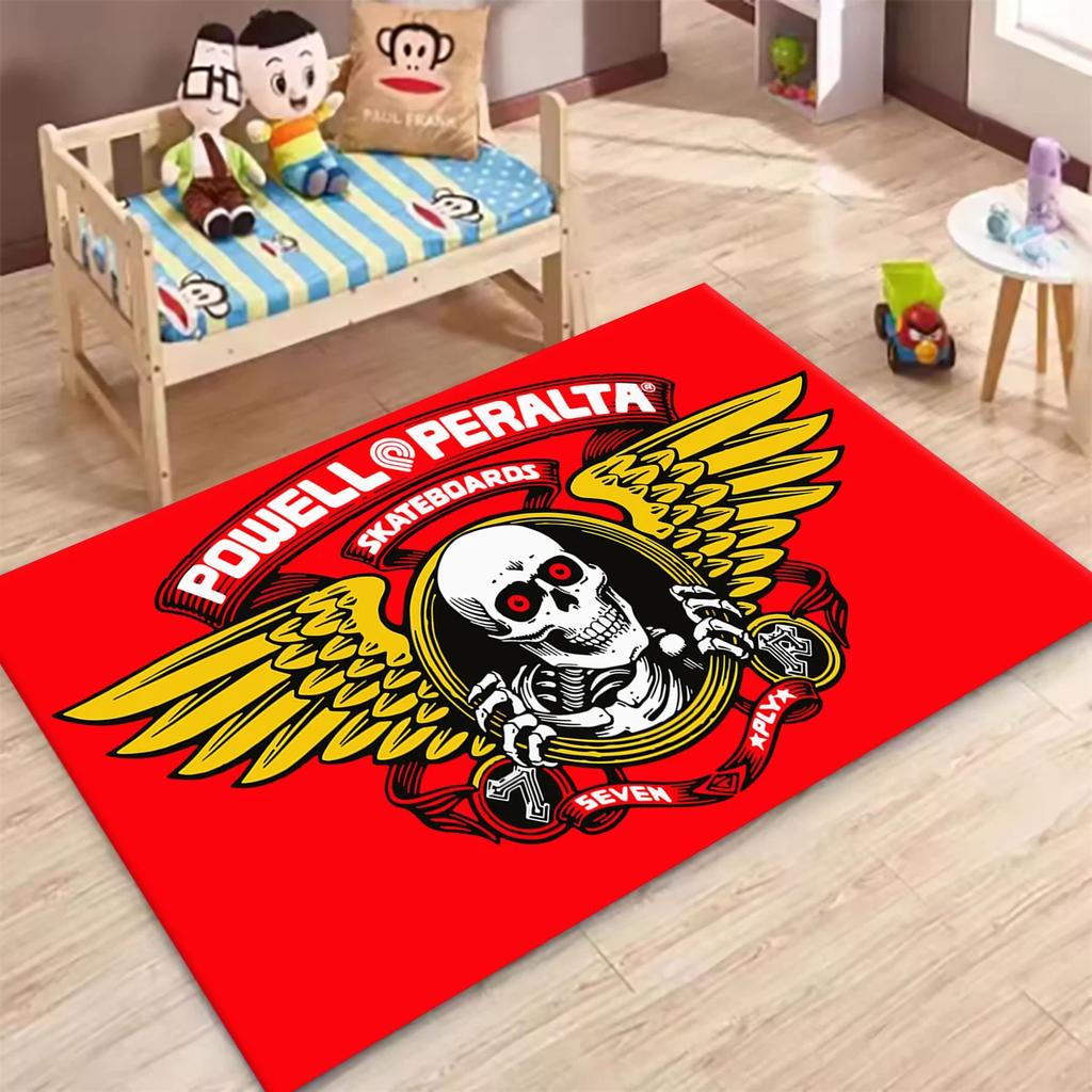 P-Powell P-Peralta skateboard Tappeti Antiscivolo Tappeto Multifunzione Tappeti per Soggiorno Zerbini per Ingresso Casa Cucina Corridoio
