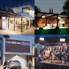Solar Shed Barn Light Indoor Outdoor 244 LED Solar Pendant Light 5 Modes Solar Motion Sensor Light with Remote IP65 Waterproof