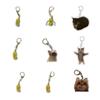 Crying Banana Cartoon Cat Keychain Acrylic Bag Charm Pendant Mascot Decoration