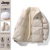 JEEP SPIRIT Herren Verdickte Lammwolle Fleece Winter Steppjacke