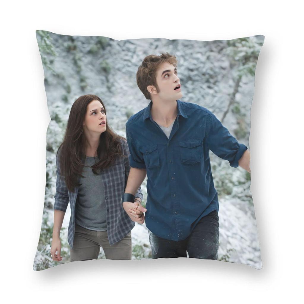 Twilight Saga Comic Retro Pillowcase Printed Polyester Cushion Cover Decoration Throw Pillow Case Cover Home Zippered Xcm