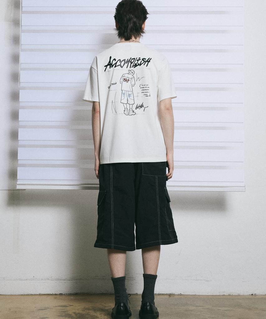 BUNKERBUSTER Accomplish Drawing Short Sleeve T-Shirt Mq2Tu246_Off White