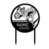 Metallschild Garten Dekoration Personalisierter Gänseblümchen Blumen Namensschild Veranda Geschenk für Mama Oma