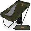 OUTBEAR Outdoor Chair Low Chair Ground Chair Lightweight 850g, Cross-legged Position Olive, 20cm X 52cm X 15cm [120kg Load Tested]