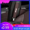 For Jeep Breathable Car Seat Belt Padding Pad Interior Accessories For Jeep Wrangler Renegade Compass Grand Cherokee JK Patri