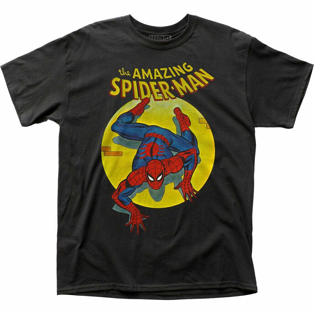 

Spider-Man Spotlight T Shirt Mens Licensed Marvel Superhero Avengers Tee Black XXXXL