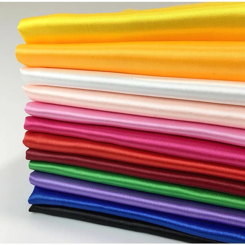 DIY Satin Imitation Silk Fabric Soft Satin Fabric Wedding Party Decoration Box Lining DIY Clothing Sewing Background Accessories