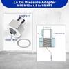 Adaptor Senzor Presiune Ulei Portabil Argintiu Adaptor Senzor Mascul M12 X 1.5 M16 X 1.5 La Femelă 1/8 Npt Adaptor Cu Garnitură