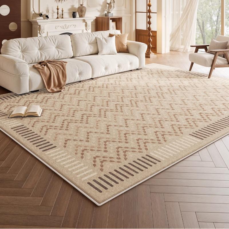 Cream Style Living Room Decoration Anti-slip Carpet Large Size Rugs for Bedroom Thick Washable Lounge Floor Mat Fluffy Soft Rug