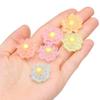 CoCud Mini Resin Flowers, 0.94 Inch Diameter, Miniature Lotus Flowers for Dollhouses, Colorful Color Scheme - (Uses: Fairy Garden, Dollhouse, Party