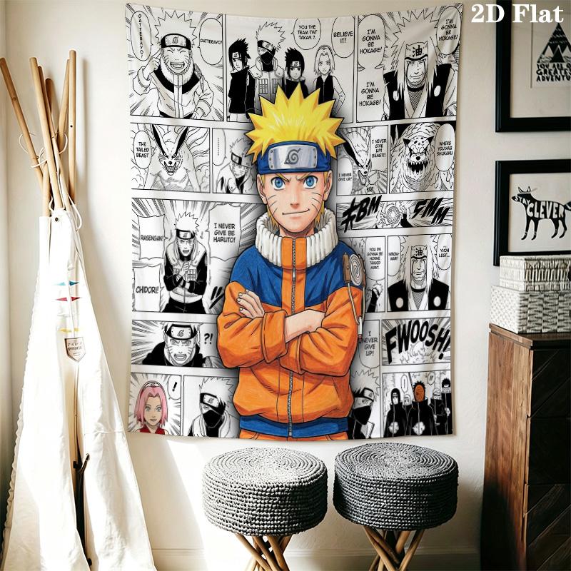 Naruto S Dynamic Pose Wall Tapestry Aesthetic Wall Hanging Printed Fabric Blanket Decorative Tapestries For Bedroom Living Room Home Decor