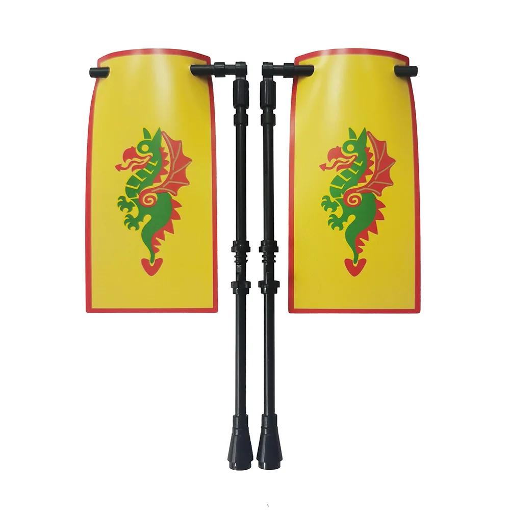 Średniowieczny Zamek Rycerz Legion Flaga Klocki Wojskowa Postać Krzyżowcy Flagi Gondor Starożytny Święte Cesarstwo Rzymskie Zabawka