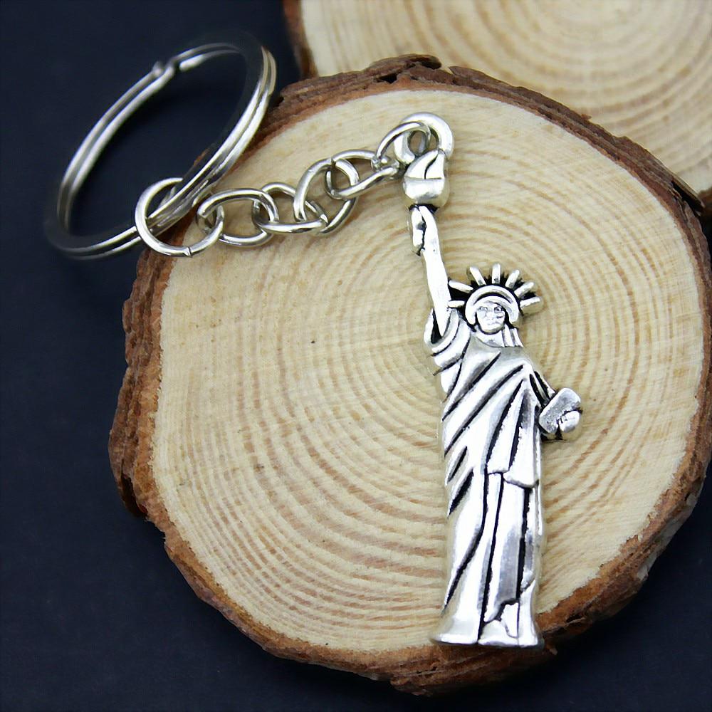 Buy WYISYWG 1 Pieces Key Chain Women Key Rings Car Keychain For Keys Statue Of Liberty 49x14mm