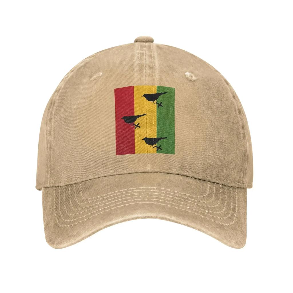 Three Little Birds Casual Baseball Cap Hiking Fishing Trucker Hat Summer Breathable UnisexTeens Fashion Snapback Cap