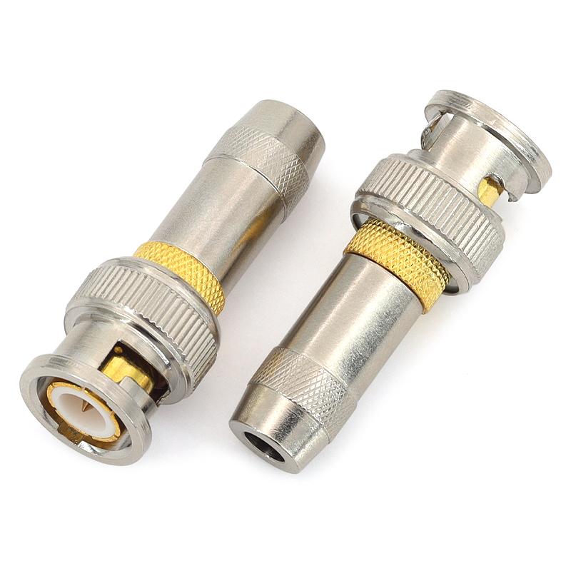 1pcs BNC75-2-1/2-2 BNC-J video head 2M two megabit coaxial cable joint welded gold plating
