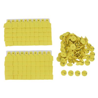 100 Sada Prasečí Ušní Značky Prázdné Samolepicí TPU Ekologické Ovčí Ušní Značky pro Řízení Zvířat