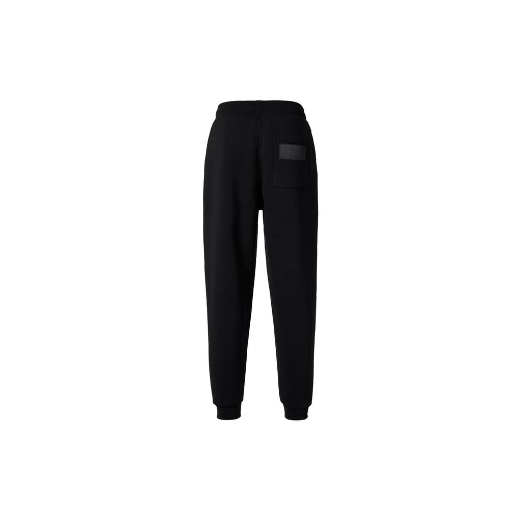 AMIPARIS Casual Pants Men's Black Moderate Cuffed Pants UTR207740-001