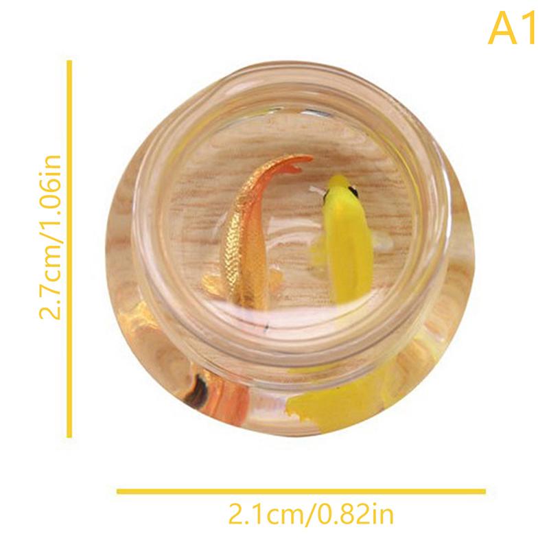 1:6 1:12 Puppenhaus Miniatur Fischglas Schale Simulation Aquarium Kleiner Goldfisch Puppenhaus Heimdeko Zubehör Spielzeug