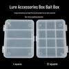 4-Compartment & 12-Compartment Transparent Plastic Fishing Tackle Storage Box for Lures and Bait