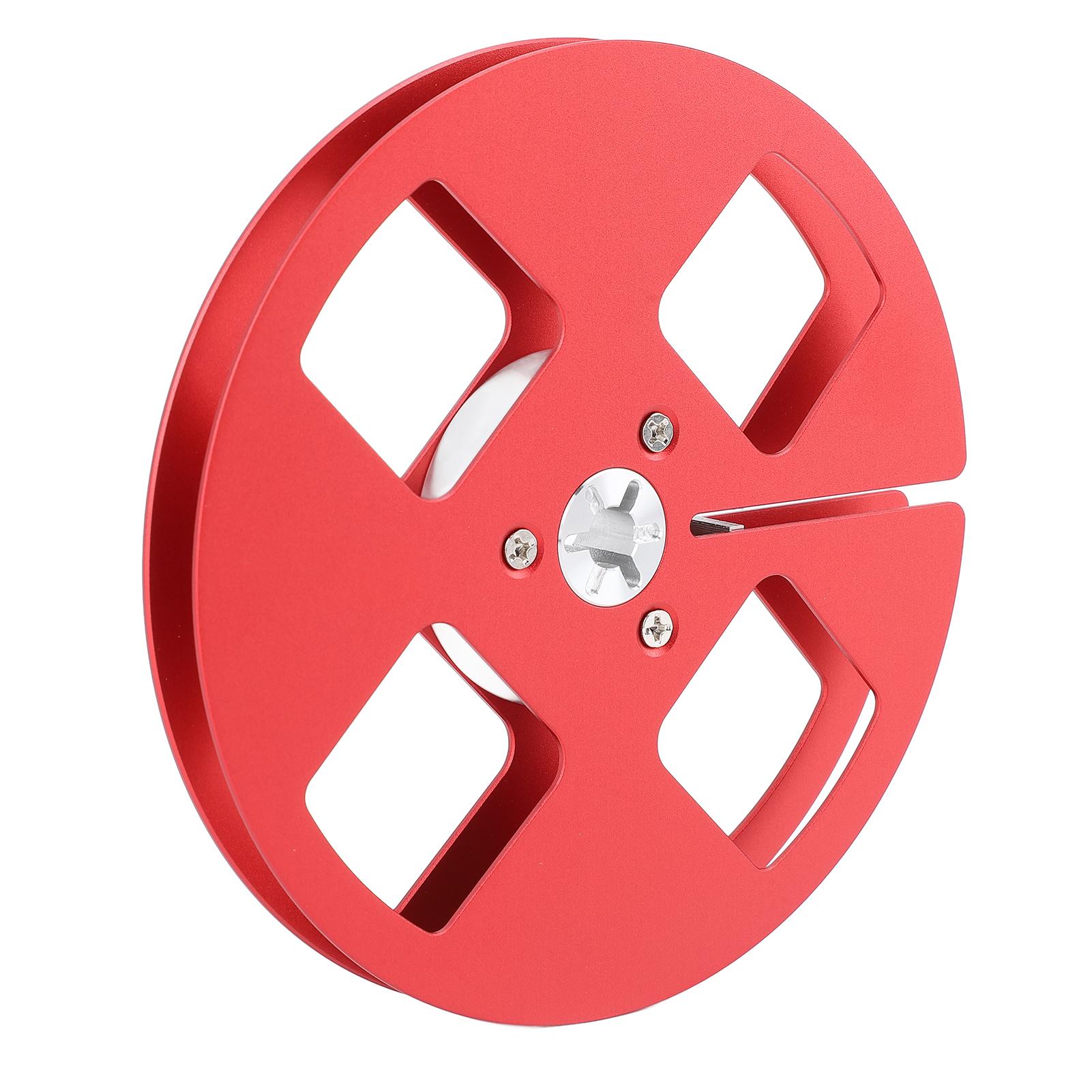

14 5-дюймовая пустая катушка с лентой, 4 отверстия, универсальная открытая катушка, пустая катушка с звуковой лентой из алюминиевого сплава для красный