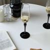 LISM Black Stem Vintage French Champagne Glass