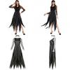 Dark Vampire Bride Halloween Costume For Women With Lace Polyester For Cosplay And Party