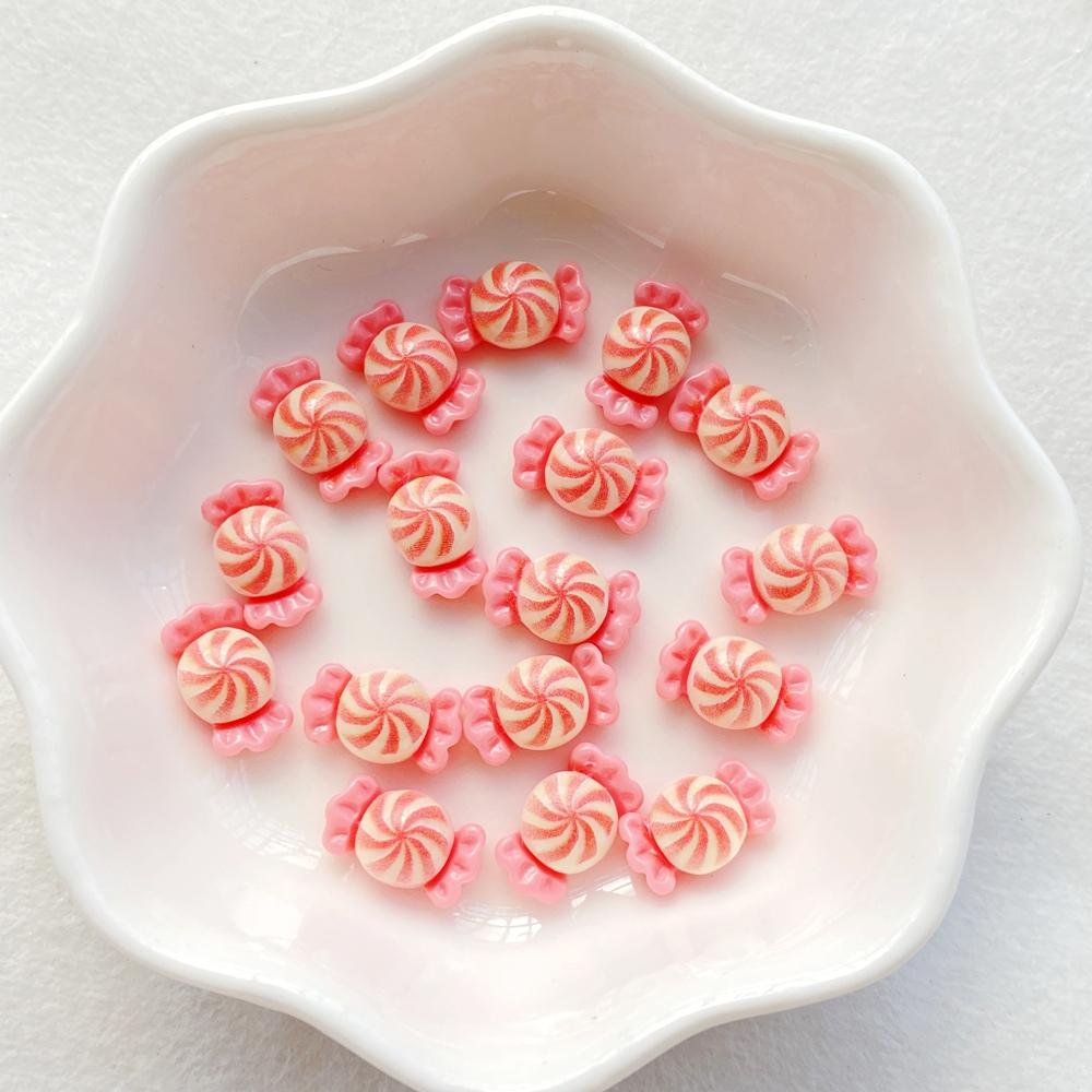 30Pcs New Mixed Nail Art Resin Colorful Candies Designer Charms Rhinestones DIY Craft For Nail 3D Decorations