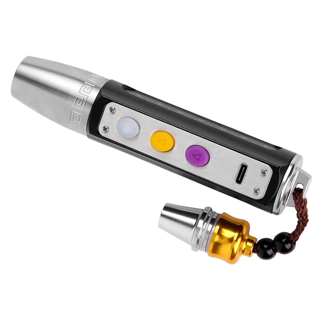 Portable 3 LEDs Expert Jades Flashlight Torch USB Rechargeable Jewelry Gems Identification Lights