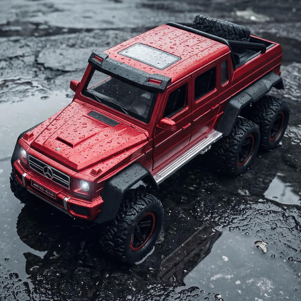 AATC1 1:22 Mercedes Benz G63 AMG 6×6 W463 Off Road SUV Alloy Metal Diecast Model Car High Simulation Collectible Children Toy Car Gift