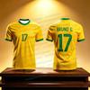 Neymar & VINI JR 3D Printed Football Jersey For Men Women Summer Fashion Sports Breathable Shorts Sleeve Soccer Tees