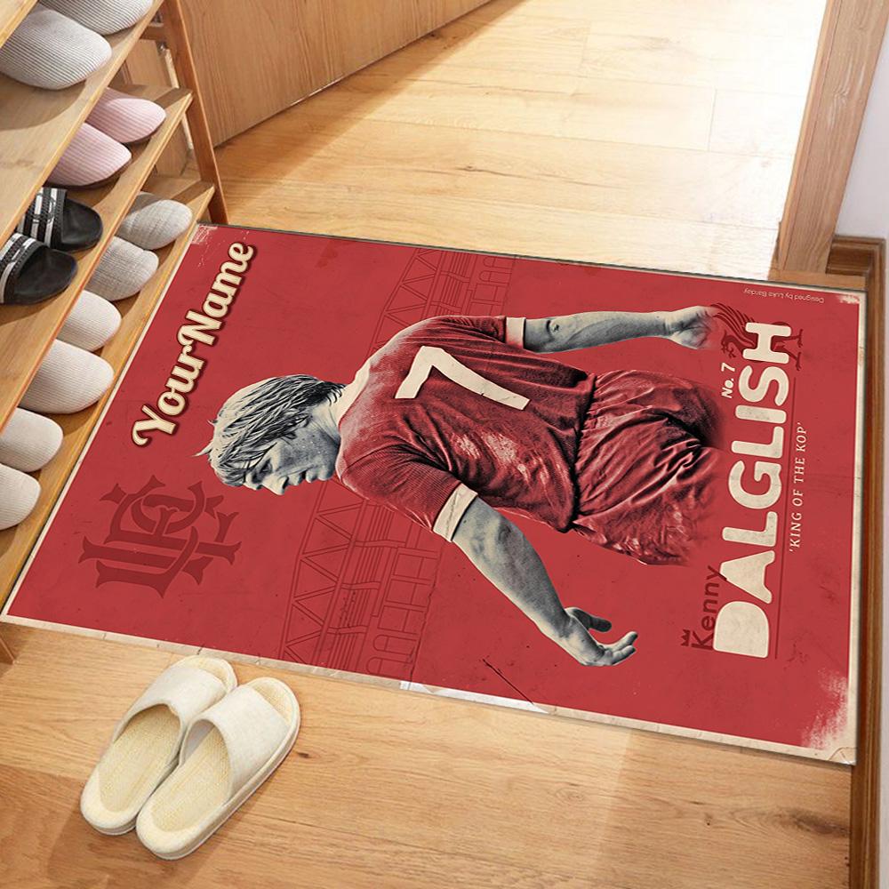 Liverpool Customized Name Floor Mat Design for Kitchen Bedrooms Balcony Decorate room Anti-slip Rug Decorate Offices Perfect Gift for Friends & Family