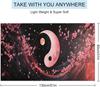 Yin Yang Plum Blossom Oversize Beach Towel Absorbent Quick Dry Blanket Sand Free Accessory for Pool Travel Yoga Picnic Sport