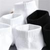 10 Paar Klassische Schwarz/Weiße Business Herren Baumwollsocken Sommer Herbst Hohe Qualität Damen Einfarbig Knöchel Bootssocken