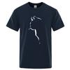 Sommer Baumwoll-T-Shirts für Herren Lustig Bedruckt Coole Katze Tier T-Shirts Übergroß Locker Kurzarm T-shirt Männlich Hip Hop Streetwear