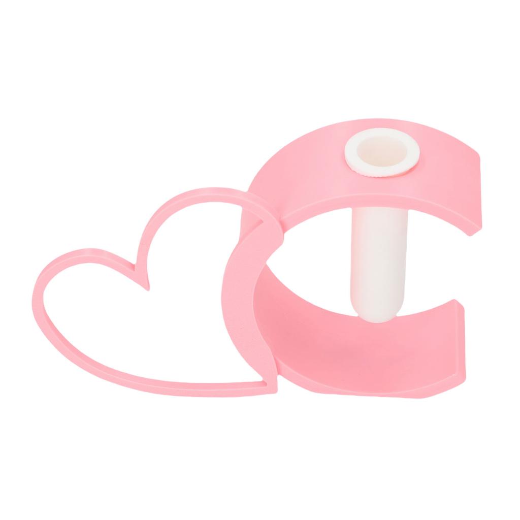 Heart Shaped Hollow Vase Romantic Flower Vase Centerpiece for Home Floral Arrangement Wedding Anniversary Decor Pink