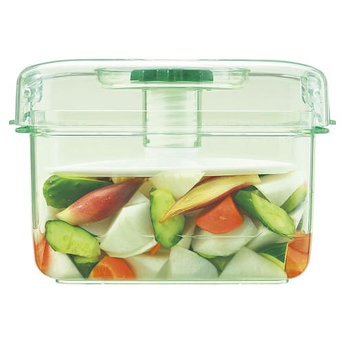 Shinki Gosei Tonbo Pickle Storage Container, 2.2 Liters, Skeleton Green, 22.5cm W x 14cm D x 14cm H, Instant Pickle Storage Container, K22, Made in Ja